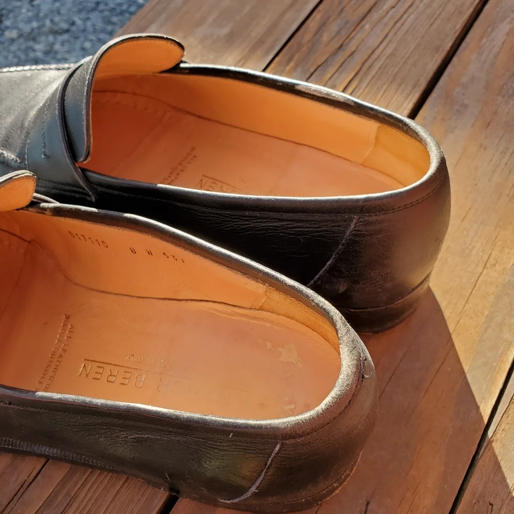 Arthur Beren Gravati Loafers made in Italy size 8 W in black.